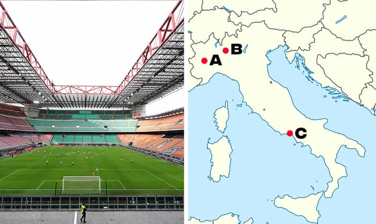 FootballJOE’s Stadiums on Maps Quiz – #1 FootballJOE’s Stadiums on Maps Quiz – #1