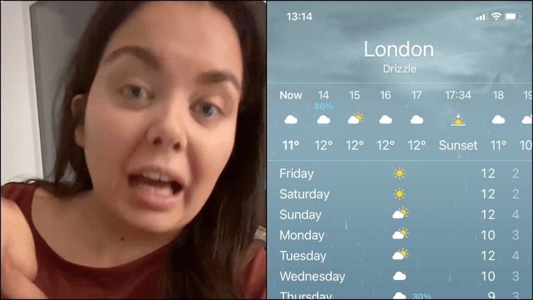 Scarlett Moffatt Discovers ‘30% Rain’ On Weather App Doesn’t Mean Chance of Rain Scarlett Moffatt Discovers ‘30% Rain’ On Weather App Doesn’t Mean Chance of Rain