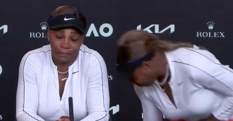 Serena Williams leaves pressroom in tears after semifinal defeat to Naomi Osaka Serena Williams leaves pressroom in tears after semifinal defeat to Naomi Osaka