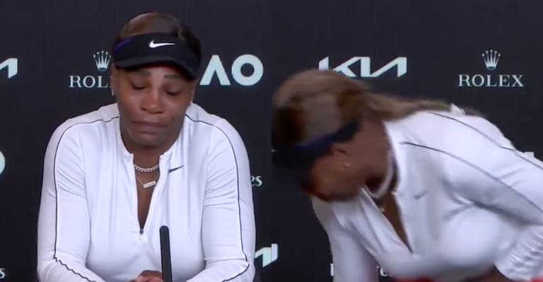Serena Williams leaves pressroom in tears after semifinal defeat to Naomi Osaka Serena Williams leaves pressroom in tears after semifinal defeat to Naomi Osaka