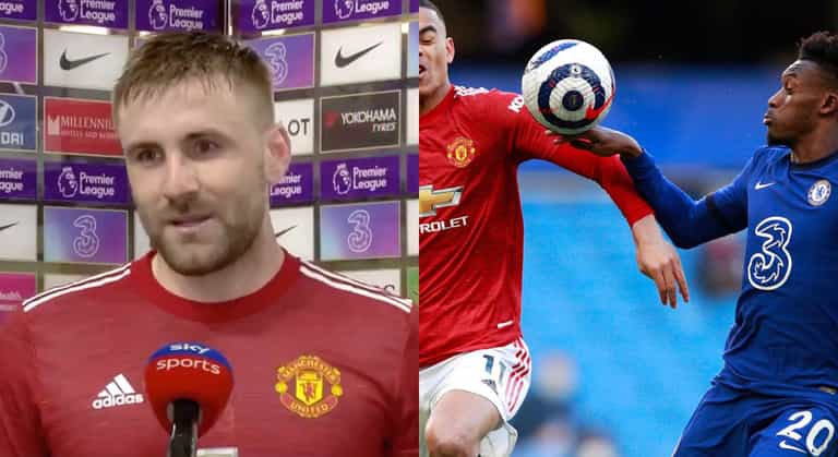 Luke Shaw says referee didn’t give penalty because it would “cause a lot of talk” Luke Shaw says referee didn’t give penalty because it would “cause a lot of talk”