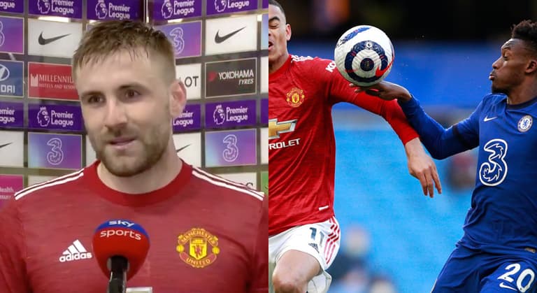Luke Shaw says referee didn’t give penalty because it would “cause a lot of talk” Luke Shaw says referee didn’t give penalty because it would “cause a lot of talk”