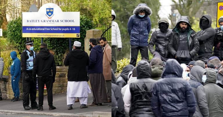 Batley School protesters vow they won’t stop until teacher is sacked Batley School protesters vow they won’t stop until teacher is sacked