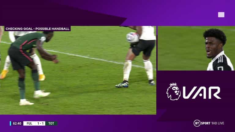 Fulham denied equaliser after worst VAR handball call of all time Fulham denied equaliser after worst VAR handball call of all time