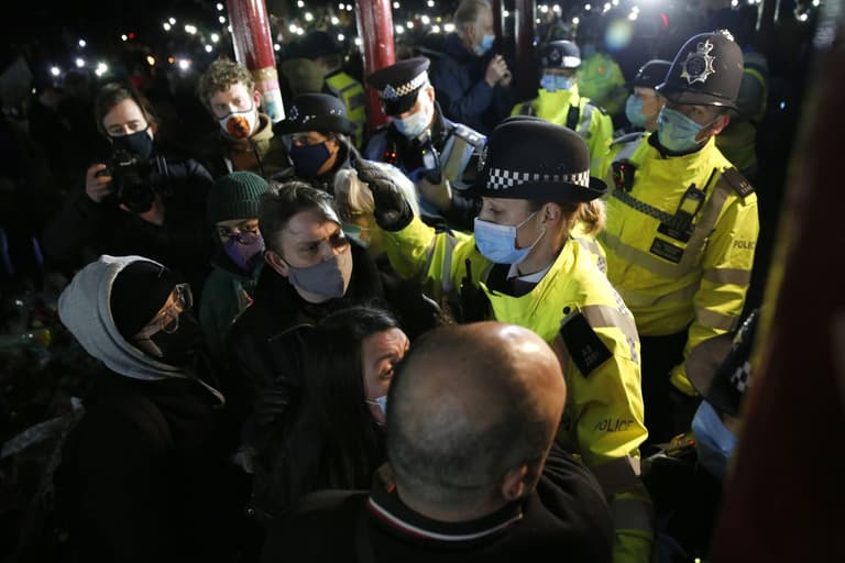 Police hunt for man over indecent exposure at Sarah Everard vigil Police hunt for man over indecent exposure at Sarah Everard vigil