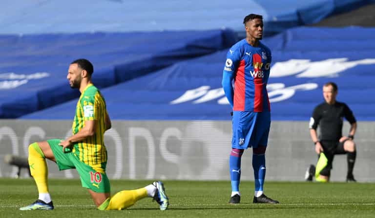 Wilfried Zaha explains decision to stand tall rather than take the knee Wilfried Zaha explains decision to stand tall rather than take the knee