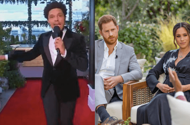 Trevor Noah mocks the Royal family during Grammy’s opening monologue Trevor Noah mocks the Royal family during Grammy’s opening monologue