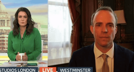GMB host Susanna Reid clashes with Dominic Raab in heated police debate GMB host Susanna Reid clashes with Dominic Raab in heated police debate