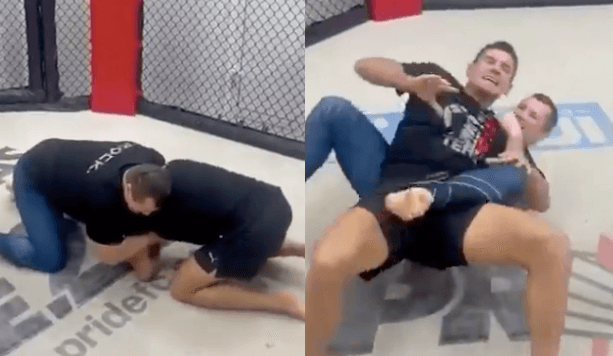 Dejan Lovren lasts entire minute in cage fight with UFC legend Dejan Lovren lasts entire minute in cage fight with UFC legend