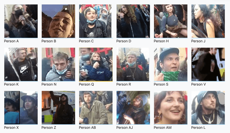 Police release images of suspects after 40 officers injured in Bristol riot Police release images of suspects after 40 officers injured in Bristol riot