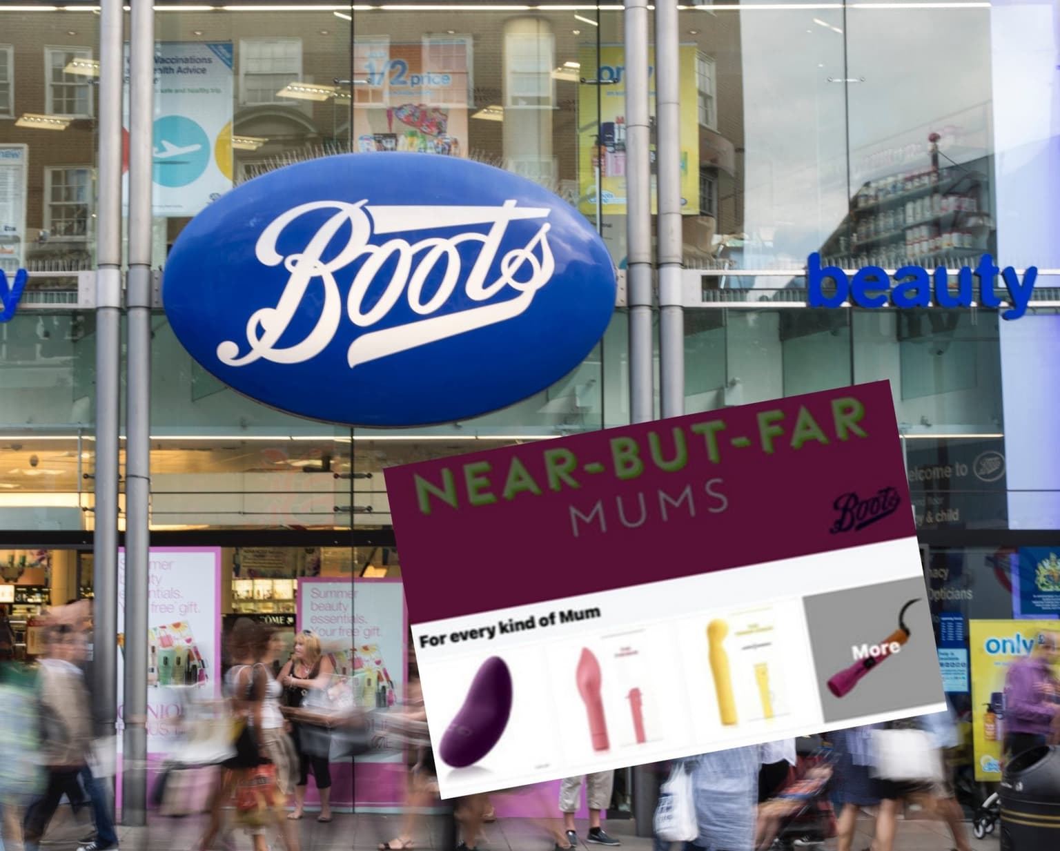 Boots apologises for advert on treating mothers to sex toys on Mother’s Day