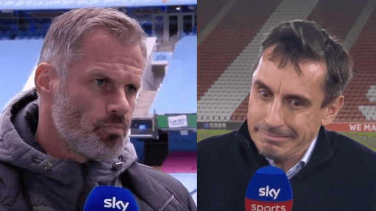Jamie Carragher reveals awkward Gary Neville tweet after Salford manager’s sacking Jamie Carragher reveals awkward Gary Neville tweet after Salford manager’s sacking
