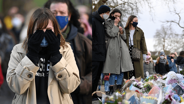 Police attempt to silence speakers at Clapham Common as women gather to pay tribute to Sarah Everard Police attempt to silence speakers at Clapham Common as women gather to pay tribute to Sarah Everard
