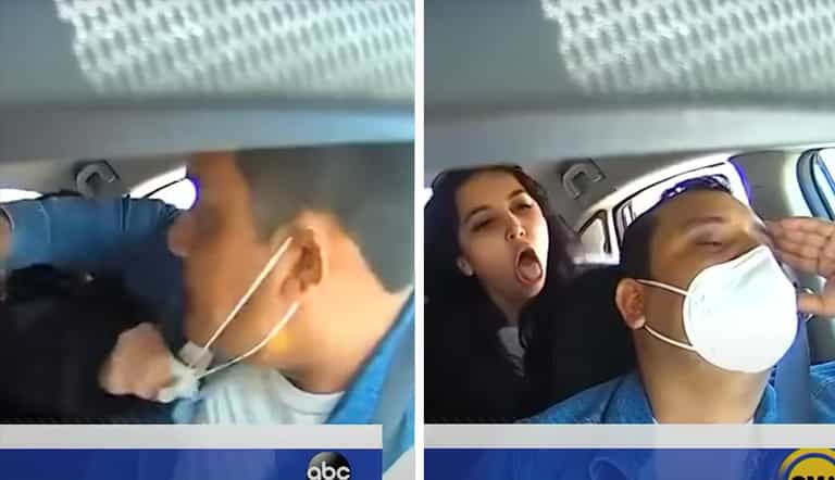 Woman charged for coughing on Uber driver and ripping off his mask Woman charged for coughing on Uber driver and ripping off his mask
