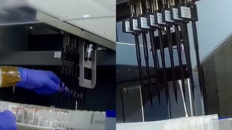 Secret filming exposes contamination risk at Covid test lab Secret filming exposes contamination risk at Covid test lab