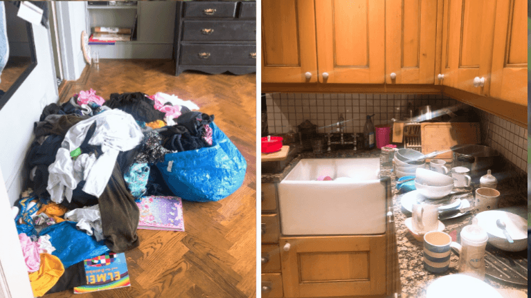 A woman stops doing the dishes for two days to prove a point and, well…. wow A woman stops doing the dishes for two days to prove a point and, well…. wow
