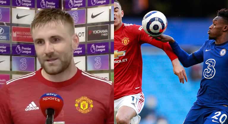 Man Utd claim Luke Shaw misheard referee over penalty decision Man Utd claim Luke Shaw misheard referee over penalty decision