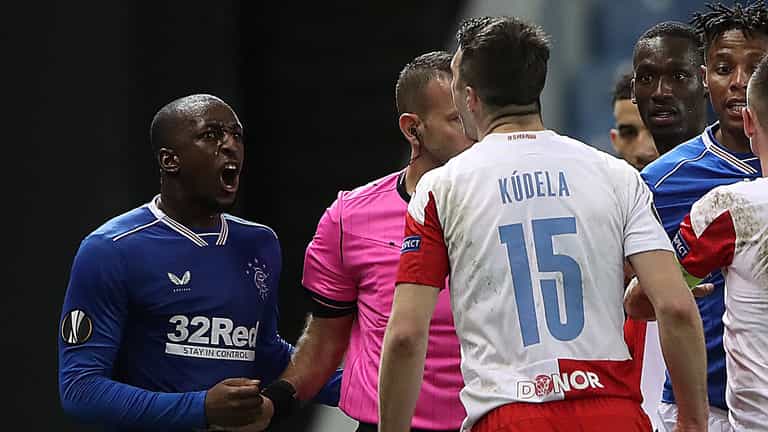 Slavia Prague player given 10 match ban for racially abusing Rangers’ Glen Kamara Slavia Prague player given 10 match ban for racially abusing Rangers’ Glen Kamara