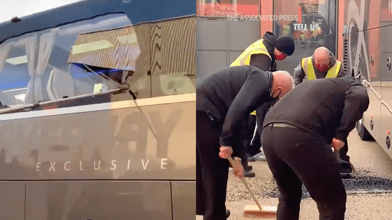 Liverpool issue apology for damage caused to Real Madrid team bus Liverpool issue apology for damage caused to Real Madrid team bus