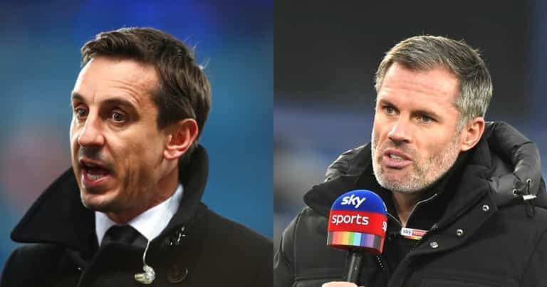 Calls for Gary Neville and Jamie Carragher to be knighted after Super League battle Calls for Gary Neville and Jamie Carragher to be knighted after Super League battle