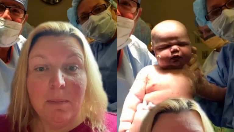 ‘My baby came out the size of a toddler and triple the size of other newborns’ ‘My baby came out the size of a toddler and triple the size of other newborns’
