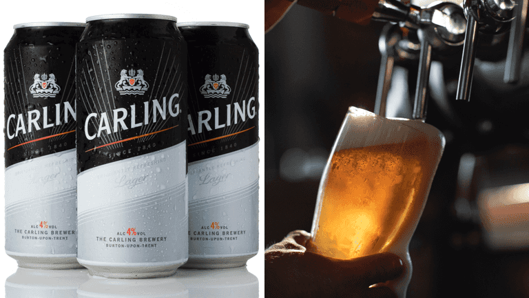 Carling is officially the most sold lager in UK pubs Carling is officially the most sold lager in UK pubs