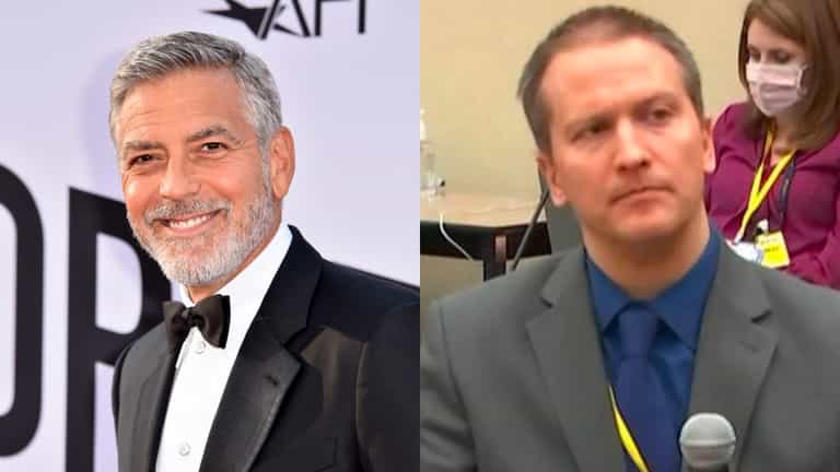 George Clooney says if Derek Chauvin is so confident he should ‘let someone kneel on his neck’ George Clooney says if Derek Chauvin is so confident he should ‘let someone kneel on his neck’