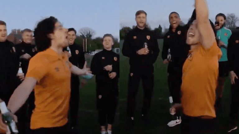 Hull City’s George Honeyman sings Queen song during promotion celebrations Hull City’s George Honeyman sings Queen song during promotion celebrations
