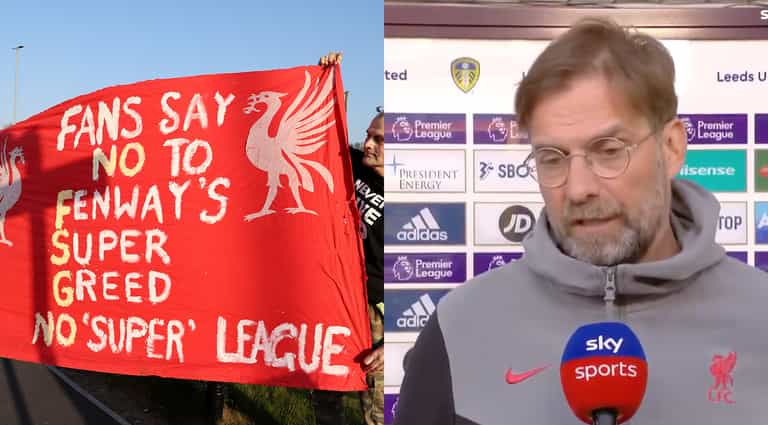 Jurgen Klopp says his opinion “didn’t change” on Super League Jurgen Klopp says his opinion “didn’t change” on Super League