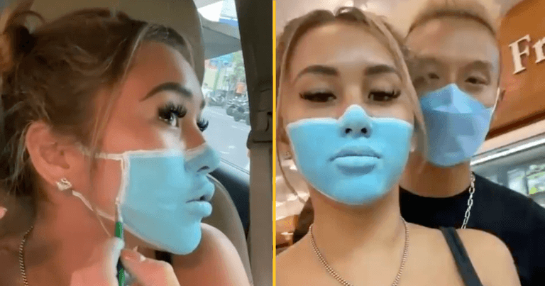 Influencer who painted fake mask on her face has been jailed in Bali Influencer who painted fake mask on her face has been jailed in Bali