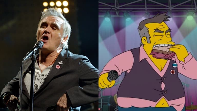 Morrissey calls The Simpsons ‘racist’ after showing him with his ‘belly hanging out’ Morrissey calls The Simpsons ‘racist’ after showing him with his ‘belly hanging out’