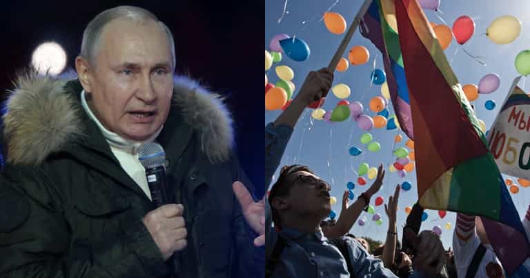 Putin officially bans same-sex marriage and stops trans people adopting Putin officially bans same-sex marriage and stops trans people adopting