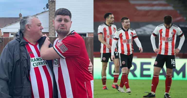 Sheffield United fan recreates hilarious iconic relegation photo 14 years on Sheffield United fan recreates hilarious iconic relegation photo 14 years on