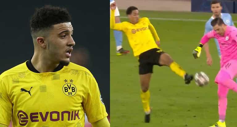 Jadon Sancho hits out at referee on Twitter after Dortmund controversially denied equaliser Jadon Sancho hits out at referee on Twitter after Dortmund controversially denied equaliser