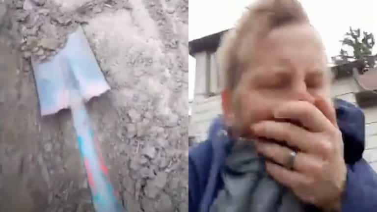 Man immediately regrets digging up mysterious concrete box in garden Man immediately regrets digging up mysterious concrete box in garden
