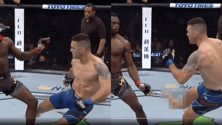 UFC fighter snaps leg in half while kicking opponent after just 17 seconds UFC fighter snaps leg in half while kicking opponent after just 17 seconds