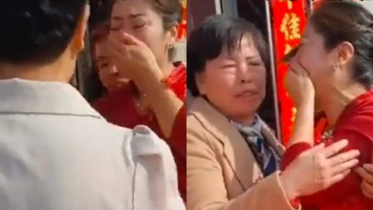 Mum realises on son’s wedding day that bride is actually long-lost daughter Mum realises on son’s wedding day that bride is actually long-lost daughter