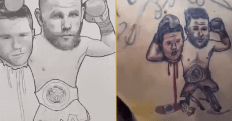 This Billy Joe Saunders fan is probably regretting his choice of tattoo This Billy Joe Saunders fan is probably regretting his choice of tattoo