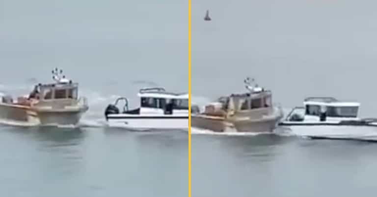 French trawler rams UK boat in Jersey in post-Brexit fishing row French trawler rams UK boat in Jersey in post-Brexit fishing row