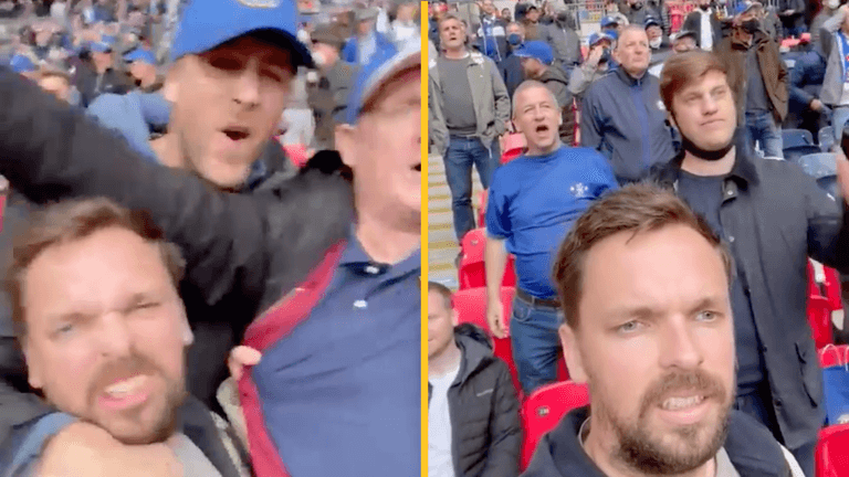 WATCH: Chelsea fans celebrating FA Cup final equaliser only to see it disallowed WATCH: Chelsea fans celebrating FA Cup final equaliser only to see it disallowed