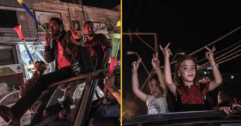 Joy on streets of Gaza after Israel-Hamas ceasefire begins Joy on streets of Gaza after Israel-Hamas ceasefire begins