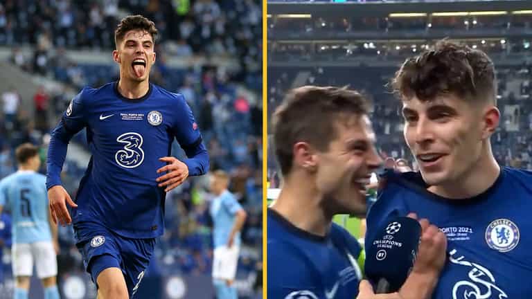 Kai Havertz gives perfect reply when asked about price tag after Champions League-winning goal Kai Havertz gives perfect reply when asked about price tag after Champions League-winning goal