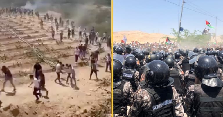 Pro-Palestinian protesters in Lebanon storm Israel border fences Pro-Palestinian protesters in Lebanon storm Israel border fences