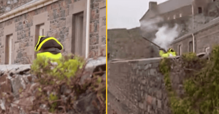 Man firing musket at French ships in Jersey is ‘peak Brexit’ Man firing musket at French ships in Jersey is ‘peak Brexit’