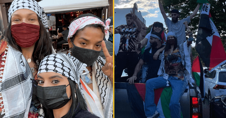Israel accuses Bella Hadid of advocating ‘throwing Jews into the sea’ at pro-Palestine march Israel accuses Bella Hadid of advocating ‘throwing Jews into the sea’ at pro-Palestine march