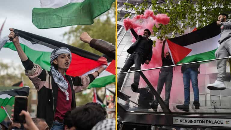 Thousands join march in London to protest Gaza violence Thousands join march in London to protest Gaza violence