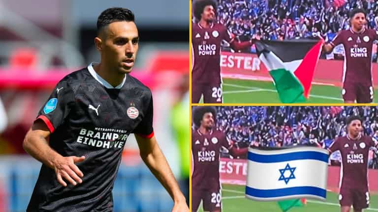 PSV striker Eran Zahavi places Israel flag over Palestine flag in controversial post PSV striker Eran Zahavi places Israel flag over Palestine flag in controversial post