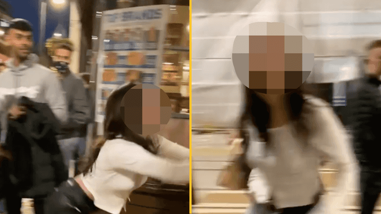 Woman recorded racially abusing and spitting on bouncer at Birmingham venue Woman recorded racially abusing and spitting on bouncer at Birmingham venue