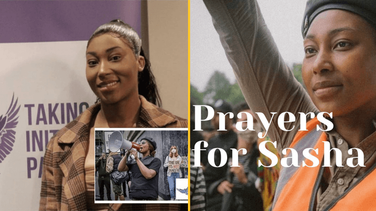 BLM activist Sasha Johnson fighting for her life after being shot in the head BLM activist Sasha Johnson fighting for her life after being shot in the head