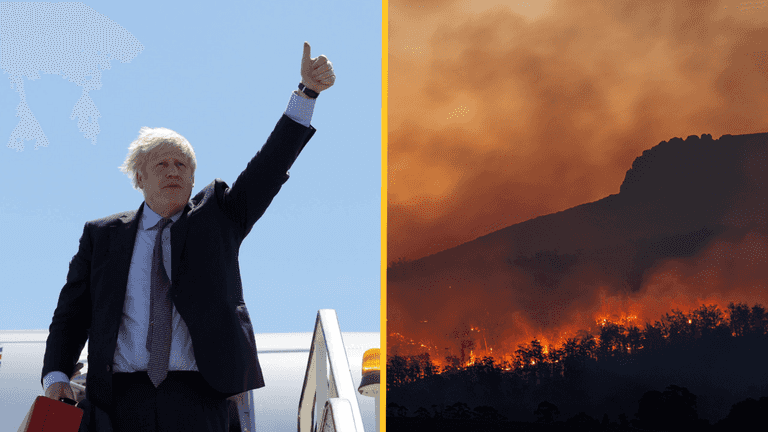 Boris Johnson ridiculed for flying to Cornwall for climate change talks Boris Johnson ridiculed for flying to Cornwall for climate change talks